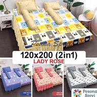 SPREI 2in1 LADY ROSE/ SPREI SORONG LADY ROSE / LADY ROSE SPREI SINGLE