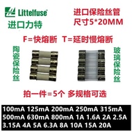 Lite 5 * 20 Ceramic Fuse Tube 250V T F1A2A3.15 A4A5A6.3 A8A10A1