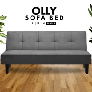 Ninsso : OLLY Foldable Canvas Sofa Bed Katil / 2 seater / 3 seater / 4 seater / Sofa Murah dan Kualiti