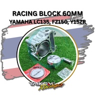 TAIKOM RACING BLOCK ALLOY 60MM PISTON SEMI DOME YAMAHA LC135 135LC Y15 Y15ZR FZ150 FZ150I MOTOR
