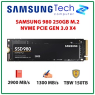 Samsung 980 250GB SSD Hard Drive – M.2 2280 PCIe Gen3 x4 (Read 2900MB/s - Write 1300MB/s)