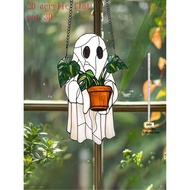 1pc Acrylic Window Decoration, Gothic Style Halloween Haunted House Decoration, Suitable For Home Be