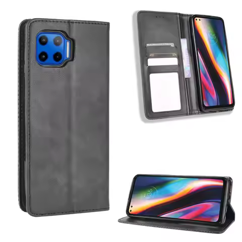 For Moto G 5G Plus Case For Motorola G 5G Plus + Case Premium Leather Wallet Leather Flip Case For M