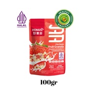 Honlife Chia Seeds Fruit Granola Yogurt & Peach 100gr ( pink ) / Honlife Chia Seeds Fruit Granola Yo