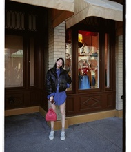 Bomber jacket เสื้อกันหนาวขนเป็ดแบบหนัง ชิคมาก