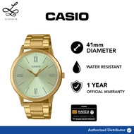 [Luxolite] Casio MTP-E600G-9BDF Mens Analog Stainless Steel Strap Watch MTP-E600G-9B