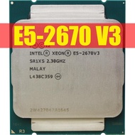 Intel Xeon CPU official version E5-2670V3 SR1XS X99 2.30GHZ 30M 12-CORES E5 2670 E5-2670 V3 LGA2011-3 processor E5 2670V3 CPU Celeste.