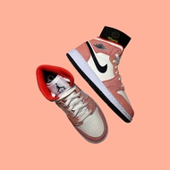 Nike Air Jordan 1 Mid Orange Suede GS (UK6)