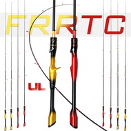 FRRTC UL Fishing Rod Carbon Fiber 1.50/1.68M Ultra Light Spinning Rod Casting Rod Outdoor Fishing