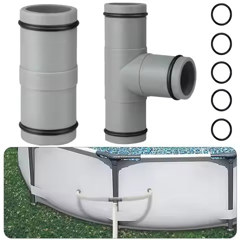 Pool Hose Connector 32mm T Shaped Swimming Pool Filter Pump Pipe Joint Pool 1.25in Pipe Connector Un