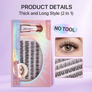 MLEN DIARY Eyelash Extensions Diy Lash Set Reusable Cluster Lashes Beauty Tools