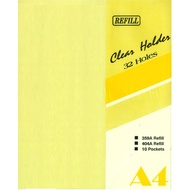 359A CLEAR HOLDER REFILL A4 | 10'S | 32 HOLES | Suitable refills for E359A, 401A, 404A