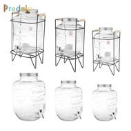 [Predolo] Jar Beverage Dispenser Glassware for Water, Juice, for Parties, Fridge