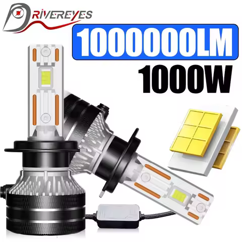 K5C H7 LED 1000W Car Light CSP Chip Canbus H4 H13 9007 880 881 H27 H11 H1 HB3 9005 HB4 9006 H8 9012 