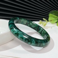 綠色鋰雲母手鐲60MM 粼光雙天眼 千層紋星光祖母晶手環 靜謐森林