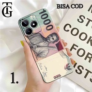 PREMIUM SILICON CASE WITH RUPIAH MONEY MOTIF FIRST FOR REALME C67 C53 C55 C30s C51 C35 C33 C21Y C15 