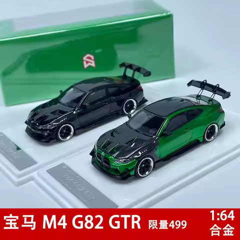 In Stock SW 1:64 G82 M4 GTR Competition Full Widebody Kit Diecast Diorama Car Model Collection Stree