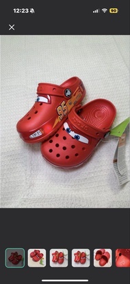 順豐到付McQueen 閃燈 crocs 麥坤 涼鞋 c9  鞋底17cm Crocs Lightning McQueen 兒童涼鞋