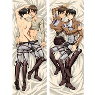 Shingeki no Kyojin Dakimakura Anime Pillowcase Attack on Titan Eren Ackerman Levi Ymir Hugging Beddi