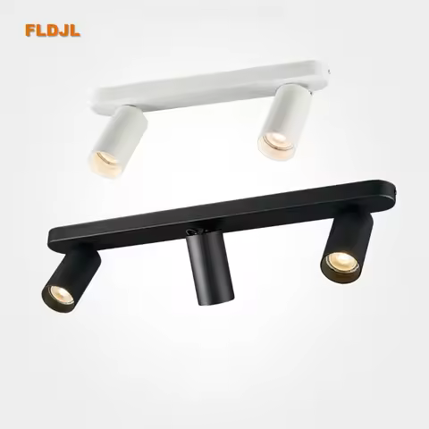 Dimmable multi-head spotlights surface-mounted ceiling anti-glare living room bedroom aisle long lin