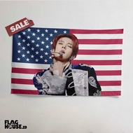 Flaghouse.id - American Enhypen Member Flag/Tapestry Kpop Merch Wall Decor