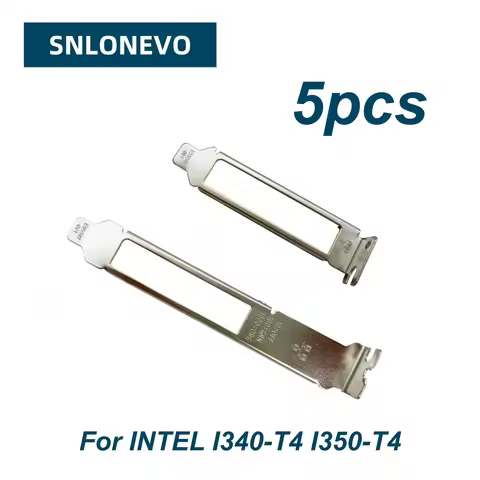 5pcs for Intel I340-T4 I350-T4 82580 82576 82575 Four-port Baffle Gigabit Ethernet card bracket 8cm