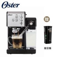 【美國OSTER】頂級義式奶泡/膠囊/非膠囊三用咖啡機(經典銀)送熱銷磨豆機