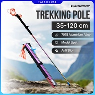 TaffSPORT Folding Hiking Stick Trekking Pole 7075 Aluminum 120cm - 7075
