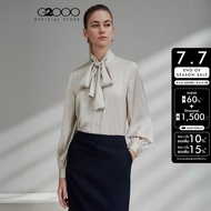 G2000 เสื้อเบลาส์สำหรับผู้หญิง Regular Fit ทรง Regular Fit รุ่น 5124105111 สีเบจ
