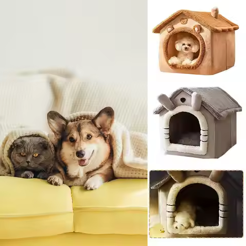 Pet Nest Cat Bed Cave Removable Cat House Cat Tent With Removable Mat Suitable For All Seasons Indoo