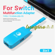 [luoq] USB-C zu 4k hdtv docking station adapter ersatz für nintendo switch/oled kompatibel mit macbook tablet phone