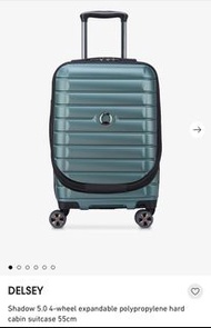 🇬🇧英國直送 免費速遞 Free courier🇬🇧 DELSEY Shadow 5.0 4-wheel expandable polypropylene hard cabin suitcase 55cm