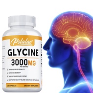 Pslalae Glycine Capsules - Glycine Supplements, Glycine 3000mg - Amino Acid Supplement, Gluten Free,