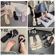 Adult Women's Teplek Sandals with Cross Strap Motif Women's Sandals Selipar Perempuan Sandal Perempu