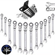 Flexible Head Spanner 8mm 9mm 10mm 12mm 14mm Ratchet Quick Socket Wrench Spanar 扳手