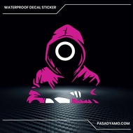 Squid Game Guards Decal Sticker for Cars Motorcycles Laptops Skateboards 4.5 x 4 inches