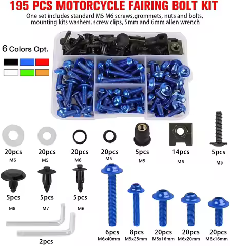 For Yamaha FJR1300 FJR FJ R1300 XJR 1300 FJ09 09 Motorcycle Fairing Windshield M5 M6 Bolts Screws Ki