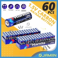 [ 60 PCS ] 1.5V AA / AAA Battery Carbon Battery Bateri Tahan Lama Torchlight Mouse Keyboard Remote C