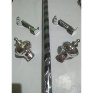 Round Curtain Rails 1 set 50cm to 1 meter/ Free Bubble Wrap/