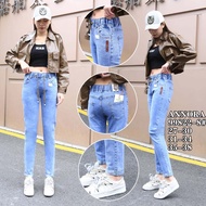 Celana jeans wanita Import Annora Pinggang Karet terbaru 2024 / Celana Import Annora fashion milenia