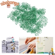 ABEBONGOTF 100 Pcs Dollar Shape Paper Clips, Dollar Shaped Green Metal Paper Clips, Novelty Plastic-