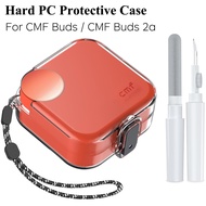 [With Safety Lock] For CMF Buds / CMF Buds 2a Case Cover, Full Body Shockproof Hard PC Protective Ca