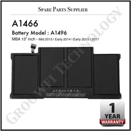 ( 1 YEAR WARRANTY ) A1496 Battery Replacement for A1466 MBA Air 13-inch 2013 2014 2015 2017