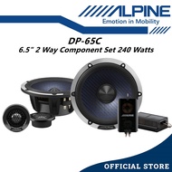 Alpine DP65C 6.5" Digital Precision DP Series 2 Way Component Set Speaker tweeter With Crossover Car