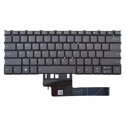 Backlit Keyboard For Lenovo Yoga Slim 7 Carbon 13IAP7 82U9 82V4 English US Gray