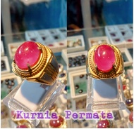 Cincin Batu Akik Asli Ruby Birma Merah Delima - Natural Ruby Afrika