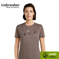 ICEBREAKER WOMEN'S MERINO 150 TECH LITE SHORT SLEEVE TEE BIRD TRANSIT-T-Shirt