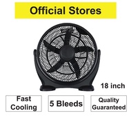 Fast cooling 18inch Industry Floor Fan - Black / Quick Cool 18 inch Floor Fan Black