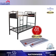 WILLION HOME AND OFFICE FURNITURE -  AALIYAH DOUBLE DECK METAL BED FRAME with FREE FOAM ( HIGH QUALI