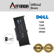 Dell 7280 7290 7380 7480 7490 F3YGT DM3WC 0DM3WC 2X39G Laptop Battery